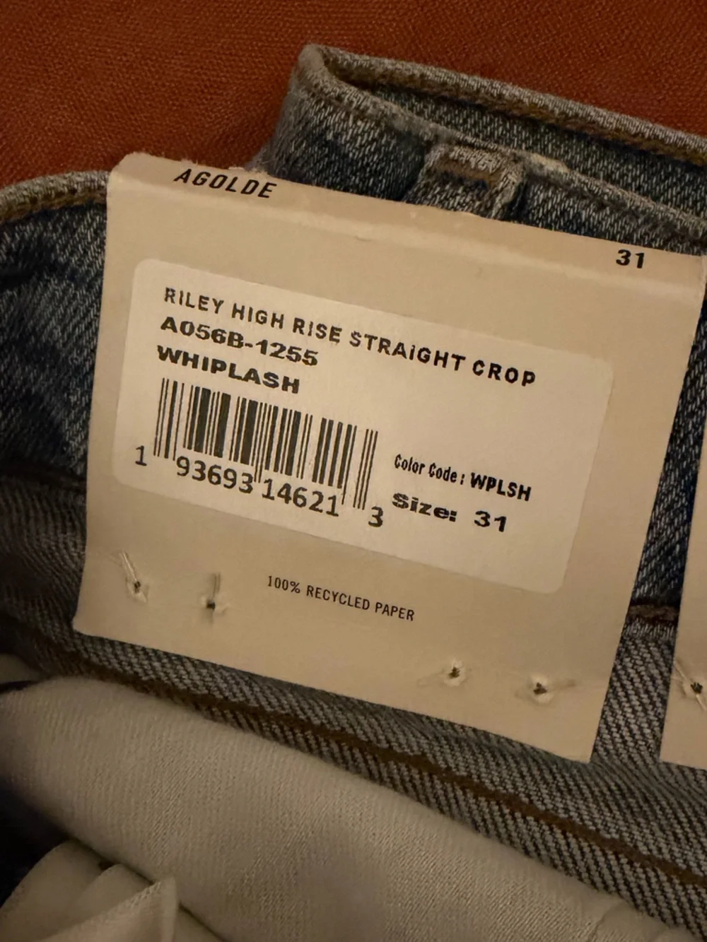 Agolde | Riley High Rise Straight Crop - Picture 4 of 6